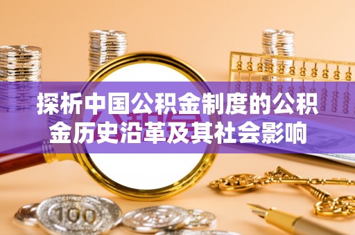 红桥探析中国公积金制度的公积金历史沿革及其社会影响