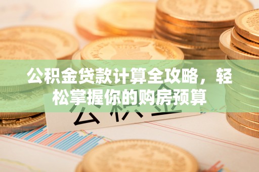 红桥公积金贷款计算全攻略，轻松掌握你的购房预算