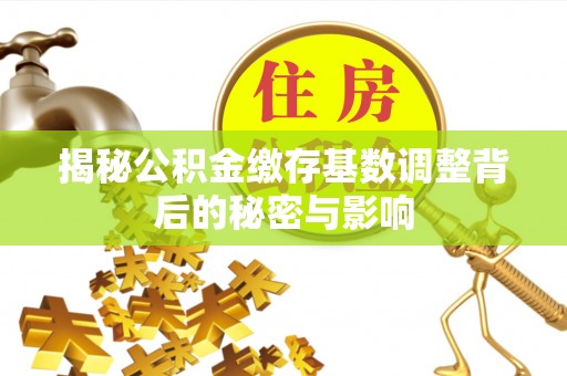 红桥揭秘公积金缴存基数调整背后的秘密与影响