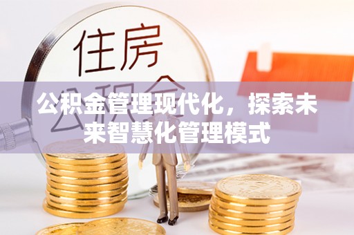 红桥公积金管理现代化，探索未来智慧化管理模式