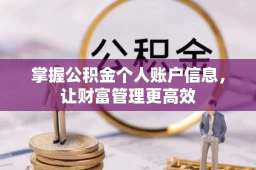 红桥掌握公积金个人账户信息，让财富管理更高效