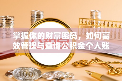 红桥掌握你的财富密码，如何高效管理与查询公积金个人账户信息
