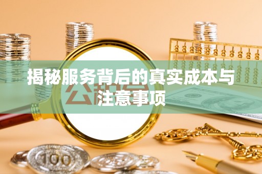 红桥揭秘服务背后的真实成本与注意事项