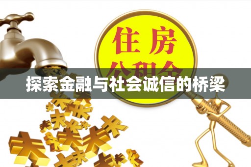 红桥探索金融与社会诚信的桥梁