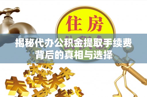 红桥揭秘代办公积金提取手续费背后的真相与选择